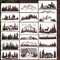 Pine Tree Stencils Animal Stencils Wood Burning Stencils Patterns Forest Mountain Stencil Reusable Tree Deer Bear Drawing Templates for Painting on Wood Wall Fabric Decor